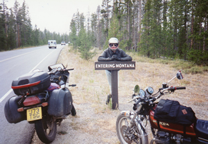 border sign for Montana, 2nd Sept