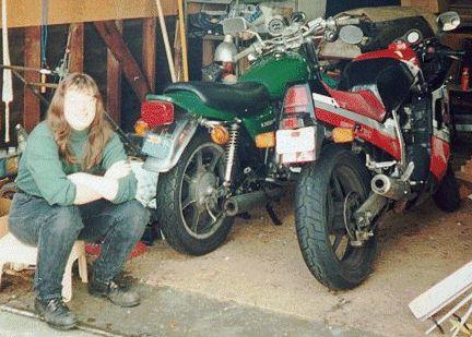 Rose with her KZ and GSXR